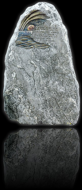 Grabstein Felsen - Bez.: Bianco Rocco 128